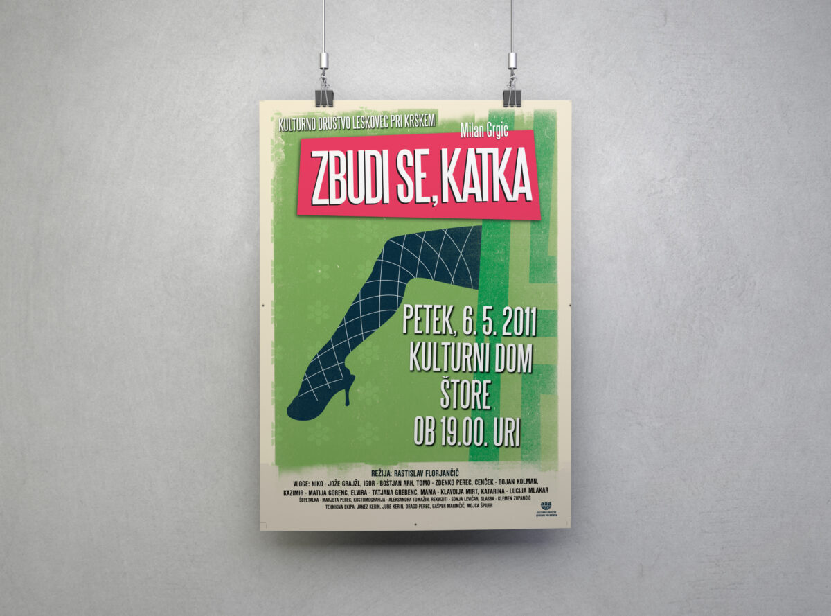 Plakat Kulturno društvo Leskovec - Plakat