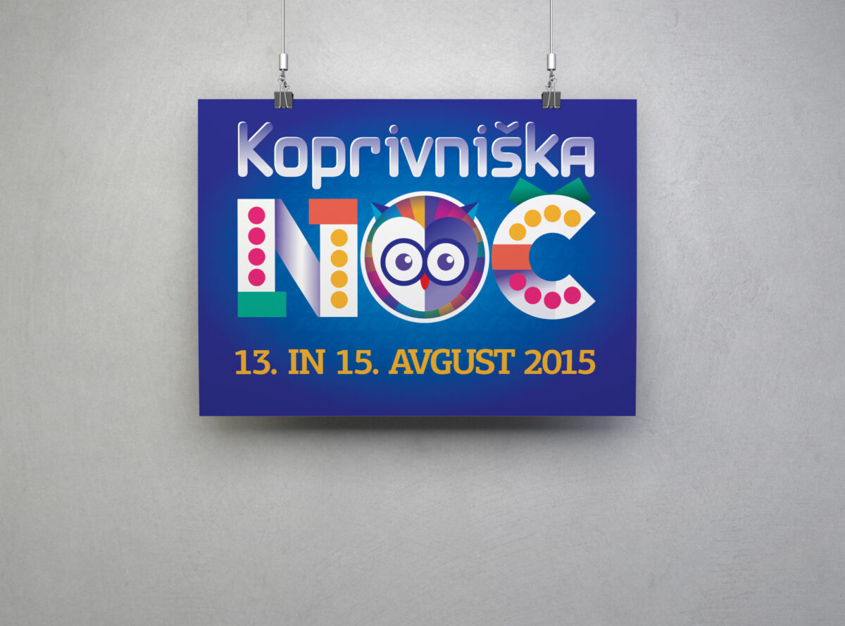 Plakat Koprivniška noč - plakat