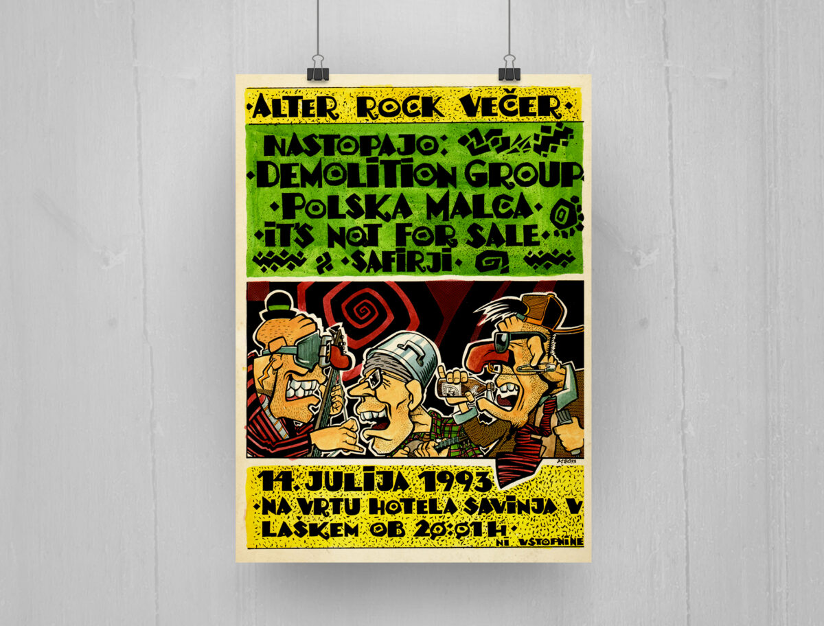 Rock večer Rock večer Laško - plakat (1993)