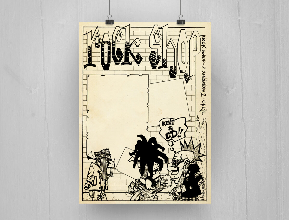 Rock Shop Rock Shop Celje - plakat (1992)