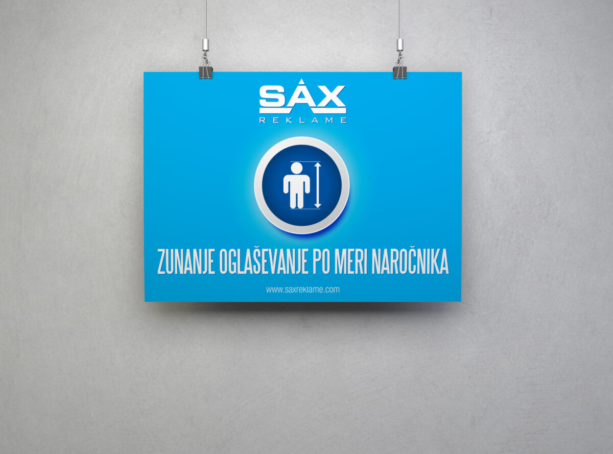 Plakat Sax reklame - plakat