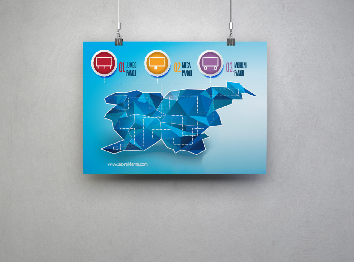 Plakat Sax reklame - plakat